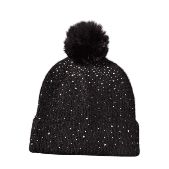 New! Arvores Gemstone Bling Beanie With & Without Pom Pom (K103) - Picture 1 of 13